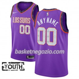Canotte Bambino Phoenix Suns Personalizzate 2018-19 Nike City Edition Viola Swingman